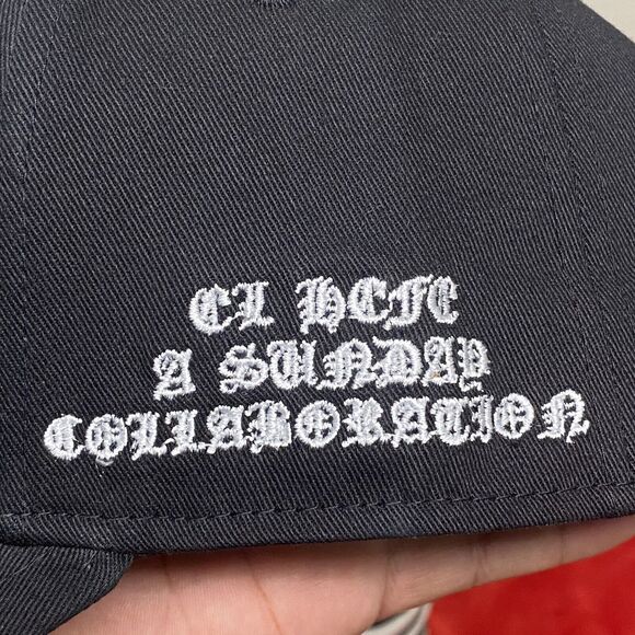 Common Hype Script Barbwire Snap Back Hat Black W/white Old English Letters AZ - Picture 9 of 10